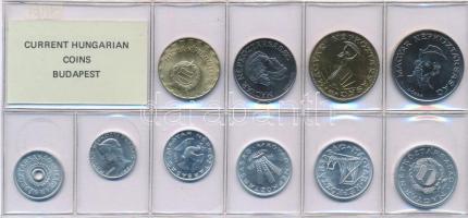 1986. 2f-20Ft (10xklf) érmés forgalmi sor fóliatokban T:UNC Adamo FO19