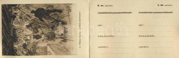 Székely Christmas lottery postcard s: Márton Ferenc