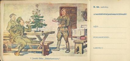 Soldiers´ Christmas lottery postcard s: Juszkó Béla (EK)