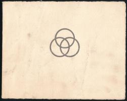 1938 A Krupp művek üdvözlőlapja, rajta nagy méretű ágyút ábrázoló rézkarccal