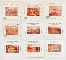 Líbia és Tunézia látványosságai, 4 csomag Kodak diapozitív, össz. 84 db képpel