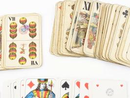 8 pakli ritka adóbélyeges kártya, vegyes állapotban és tartalomban