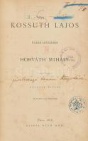 Horváth Mihály: Kossuth Lajos újabb leveleire. Pest, 1868, Ráth Mór. Második kiadás. Félvászon kötés, kopottas állapotban.