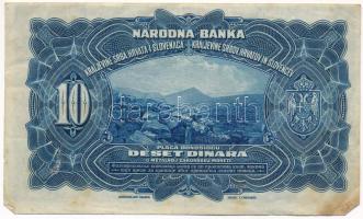 Szerb-Horvát-Szlovén Királyság 1920. 10D T:F folt
Kingdom of Serbs, Croats and Slovenian 1920. 10 D...