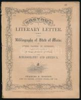 1859 Literary Letter, The Bibliography of State of Maine, Nr. 4.