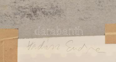 Vadász jelzéssel: Hőlégballon. Akvarell, papír. Üvegezett fakeretben. 31x24 cm