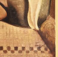 Fassel jelzéssel: Női akt. Akvarell, papír. Üvegezett fakeretben. 70x50,5 cm