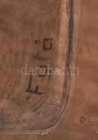 Futó jelzéssel: Ádám és Éva. Túloldalán férfi alak. 25x16 cm