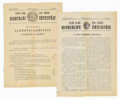 1928 Győr szab, királyi város Hivatalos értesítője 2 szám