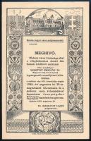 1935 Mohács meghívő I. világháborús hősi emlékmű avatásra, Horthy Miklós részvételével