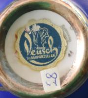 Deusch kisváza, ezüst rátét díszítéssel, m: 9 cm