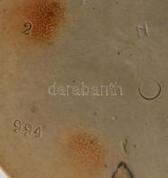 cca 1900, Nagyméretű német kőcserép kancsó. Sérüléssel, m: 30,5 cm