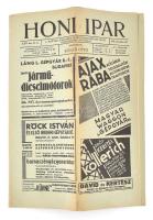 1937 A Honi Ipar c. XXX. évf 22. sz. szerk: Sugár Ottó 32p.
