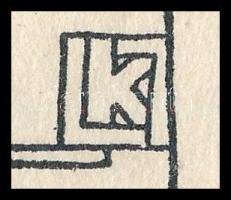 cca 1910 Kozma Lajos (1884-1948): "Az ősz alkonyán", klisé, papír kartonon, jelzett a dúco...