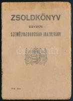 1941 Zsoldkönyv szakaszvezető részére fényképpel