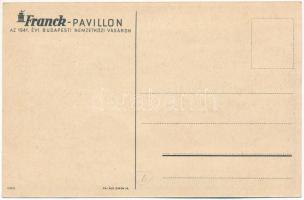 Franck kávé pavilonja az 1941. évi Budapesti Nemzetközi Vásáron, reklámlap. Klösz / Hungarian coffee...