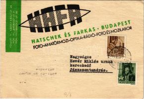 1944 Hatschek és Farkas HAFA fotó és mozilabor reklámja. Budapest (EK)