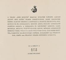 [Miguel de] Cervantes [Saavedra]: Az elmés nemes Don Quijote de la Mancha. Martyn Ferenc rajzaival. ...