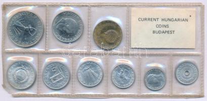 1981. 2f-10Ft (9xklf) érmés forgalmi sor sérült fóliatokban T:UNC Adamo FO14