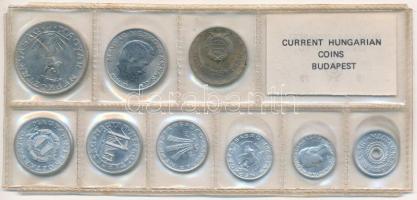 1979. 2f-10Ft (9xklf) érmés forgalmi sor viseltes fóliatokban T:UNC Adamo FO12