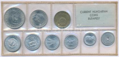 1975. 2f-10Ft (9xklf) érmés forgalmi sor fóliatokban T:UNC patina 
Adamo FO8