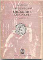Huszár Lajos: A régi magyar emlékérmek katalógusa - 5. Újkor (1740-1849). Magyar Éremgyűjtők Egyesülete, Budapest, 1981. Használt, szép állapotban, a borítón kis kopások.