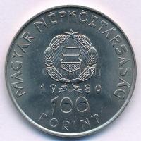 1980. 100Ft Ni "Szovjet-magyar közös űrrepülés" T:UNC,AU Adamo EM61