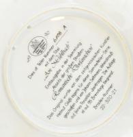 1990, Vohenstrauss dísztál, "A malomnál", jelzett, sorszámozott, hibátlan, eredeti dobozáb...