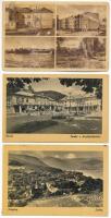 3 db MODERN magyar város képeslap: Parád, Zebegény, Tatabánya (Képzőművészeti Alap, Művészeti Alkotások) / 3 MODERN Hungarian town-view postcards