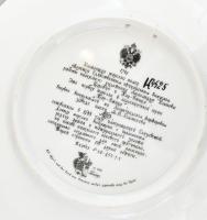 1990, orosz dísztál, mitológiai jelenettel, jelzett, sorszámozott, hibátlan, eredeti dobozában, d: 2...