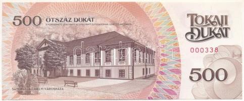 Hajdúnánás 2016. 500 Tokaji Dukát "Kazinczy Ferenc", "000338" sorszámmal T:AU