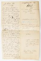 1869, 1,50 Ft-os lerovás: 50 kr + 1Ft bírósági iraton