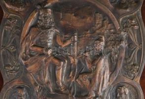 Kallós Ede (1866-1950): II. Rákóczi Ferencet ábrázoló szecessziós dombormű / relief, 1900-as évek el...