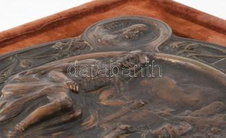 Kallós Ede (1866-1950): II. Rákóczi Ferencet ábrázoló szecessziós dombormű / relief, 1900-as évek el...