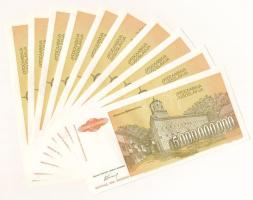 Jugoszlávia 1993. 5.000.000.000D (10x) sorszámkövetők "AA 6078281 - AA 6078290" T:UNC,AU h...