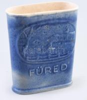 Füred kúrapohár, Kossuth Lajos Savanyúvíz Forrás, kis kopással, m: 8,5 cm