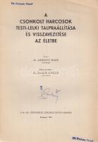 Urbányi Jenő:  A csonkolt harcosok testi-lelki talpraállítása és visszavezetése az életbe. Budapest, 1943. M. Kir. Vöröskereszt Szociális Osztálya (Antiqua Rt.) 103 + [3] p. + 27 t. (fotóanyag). Oldalszámozáson belül néhány szövegközti ábrával ellátott, bevezető jellegű szakmunka a harctéri sebesültek terápiájáról. A kötet elején a harcosok lelki alkata, testalkata és származása alapján felvázolt gyógyászati kategorizálás szerepel (hogyan vészeli át a traumát a kultúrlélek, a civilizált, a félművelt és a primitív lélek, az északi és déli típus; milyen krízisre hajlamos az aszténiás és piknikus testtípusú beteg). A kötet részletezi a terápia pszichés és motorikus összetevőit, a hitvessel, a családdal való első találkozás előkészítésének problémakörét; a sport- és művészeti terápiák részleteit, majd mindezeken túl az esetleges új hivatás választásának kérdéseit. A kötet végi fotóanyag a margitszigeti rehabilitációs intézetben készült, a kormányzó látogatásának gyakori motívumával. A címoldalon és az utolsó oldalon, a belső borítókon régi tulajdonosi bélyegzések. Fűzve, illusztrált, enyhén sérült kiadói borítóban.