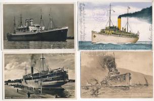 HAJÓK - 7 db RÉGI képeslap / SHIPS - 7 pre-1945 postcards