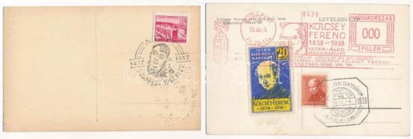 2 db RÉGI képeslap: Kölcsey Ferenc Centenárium, Ady Endre / 2 pre-1945 postcards: Kölcsey, Ady
