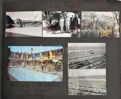 cca 1970 Vas Zoltán (1903-1983) író, kommunista politikus külföldi (amerikai) utazásának fotóalbuma:...