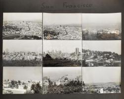 cca 1970 Vas Zoltán (1903-1983) író, kommunista politikus külföldi (amerikai) utazásának fotóalbuma:...