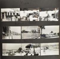 cca 1970 Vas Zoltán (1903-1983) író, kommunista politikus külföldi (amerikai) utazásának fotóalbuma:...