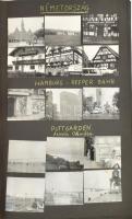 cca 1970 Vas Zoltán (1903-1983) író, kommunista politikus külföldi (európai) utazásának fotóalbuma: Németország, Dánia, Svédország, Norvégia, Anglia, Írország. Összesen több, mint 100 db fotóval. Nagyméretű, zsinórfűzéses albumban, 51x36 cm.
