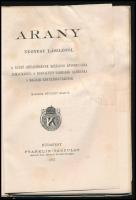 Négyesy László: Arany. A költő születésének százados évfordulója alkalmából a Kisfaludy Társaság ajá...