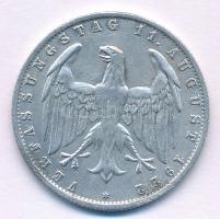 Németország / Weimari Köztársaság 1922A 3M Al "3 éves weimari alkotmány" forgalmi emlékérm...