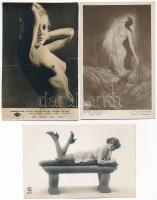 EROTIKA - 9 db RÉGI képeslap / EROTICA - 9 pre-1945 postcards