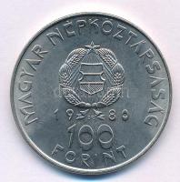 1980. 100Ft Ni "Szovjet-magyar közös űrrepülés" T:UNC,AU Adamo EM61