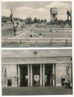 Dunaújváros, Dunapentele, Sztálinváros; - 5 db MODERN város képeslap: Vasmű, strand, lakótelep (Képz...