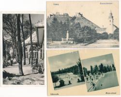 7 db RÉGI magyar város képeslap, közte 1 modern / 7 pre-1945 Hungarian town-view postcards, includin...
