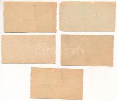 ~1920-25. A makói izraelita hitközség Gabella díj (hitközségi adó) értékjegye 3000K értékben (5x) T:...